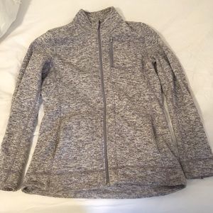 grey fleece jacket andrew marc marc new york